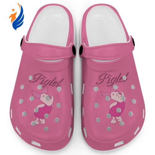 Graceful Piglet Winnie The Pooh Light Pink Clogs For Kids And Adults