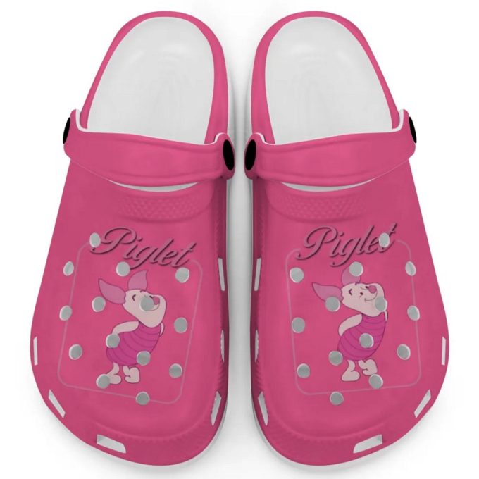 Graceful Piglet Winnie The Pooh Pink Clogs For Kids And Adults Fast Shipping