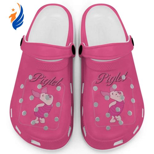 Graceful Piglet Winnie The Pooh Pink Clogs For Kids And Adults Fast Shipping