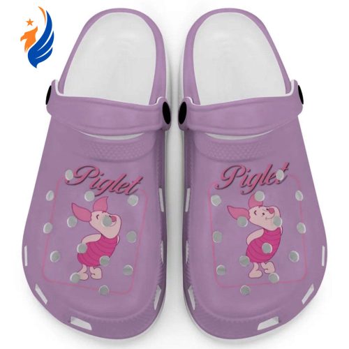 Graceful Piglet Winnie The Pooh Violet Clogs For Kids And Adults