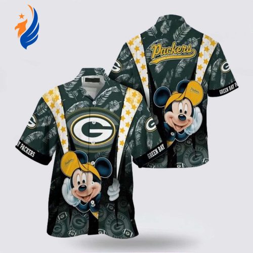 Green Bay Packers NFL Mickey Mouse Hawaiian Shirt - Perfect Fan Gear!