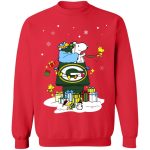 Get Festive with Green Bay Packers Santa Snoopy Christmas Shirt – Spread Holiday Cheer!