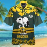 Get Festive with Green Bay Packers & Snoopy Hawaiian Shirt #2 – Official NFL Licensed Merchandise