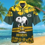 Get Festive with Green Bay Packers & Snoopy Hawaiian Shirt #2 – Official NFL Licensed Merchandise