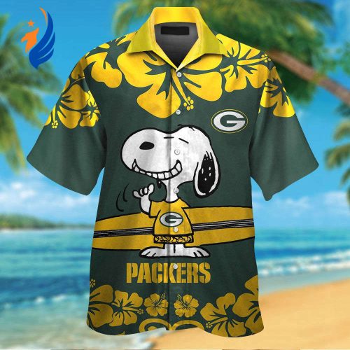 Get Festive with Green Bay Packers & Snoopy Hawaiian Shirt #2 – Official NFL Licensed Merchandise Get Festive with Green Bay Packers & Snoopy Hawaiian Shirt #2 – Official NFL Licensed Merchandise