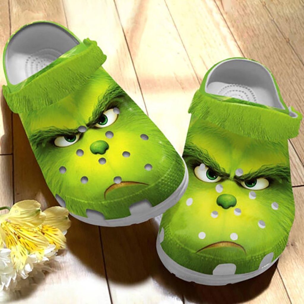 Grinch’s Face Green Clogs For Men And Women Grinch’s Face Green Clogs For Men And Women
