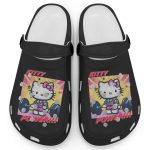 Gymer Hello Kitty Power Black Clogs For Kids And Adults Gymer Hello Kitty Power Black Clogs For Kids And Adults
