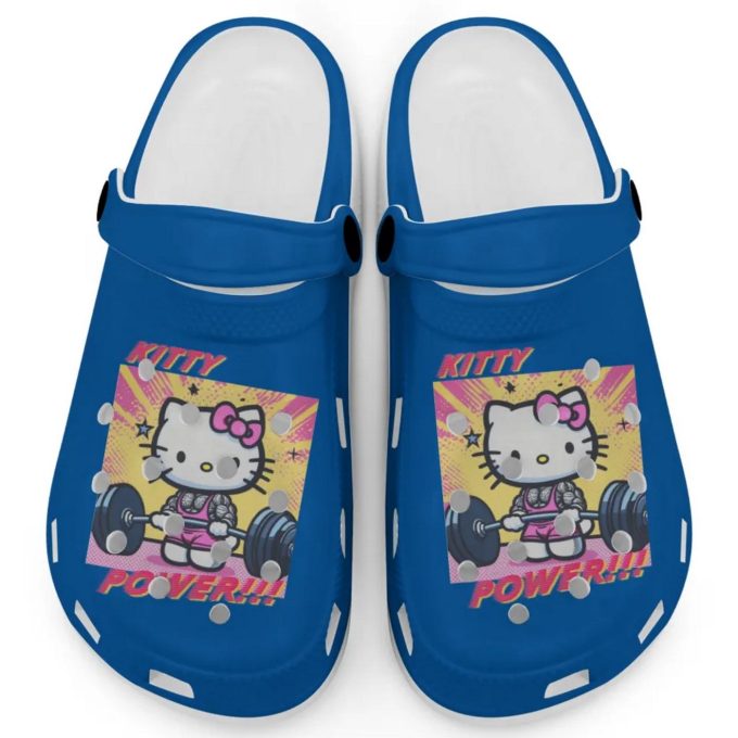Gymer Hello Kitty Power Blue Clogs For Kids And Adults