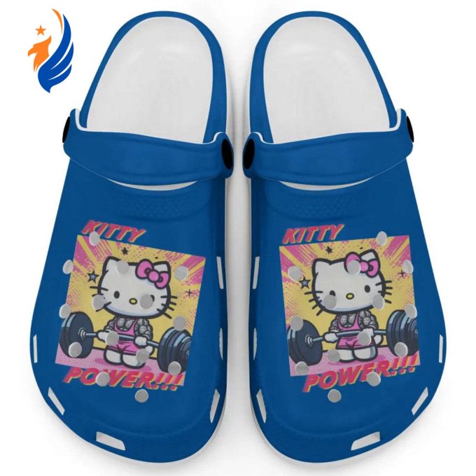 Gymer Hello Kitty Power Blue Clogs For Kids And Adults Gymer Hello Kitty Power Blue Clogs For Kids And Adults