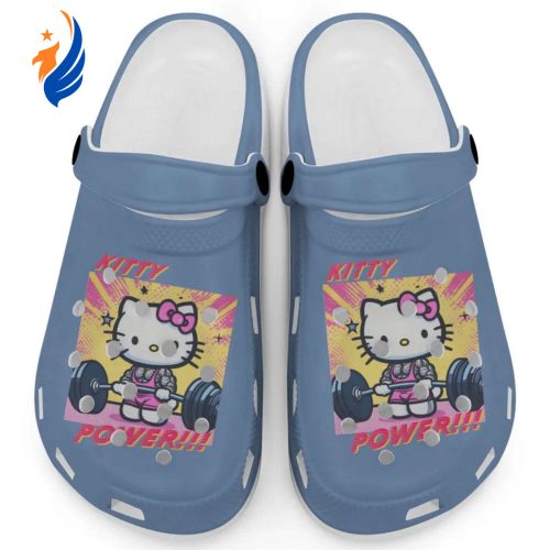 Gymer Hello Kitty Power Blue Jean Clogs For Kids And Adults