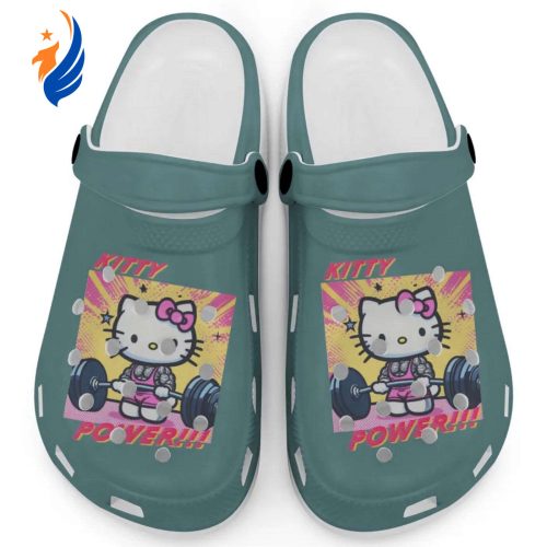 Gymer Hello Kitty Power Blue Spuce Clogs For Kids And Adults