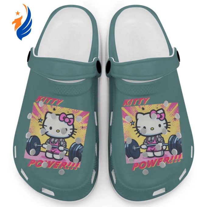 Gymer Hello Kitty Power Blue Spuce Clogs For Kids And Adults Gymer Hello Kitty Power Blue Spuce Clogs For Kids And Adults