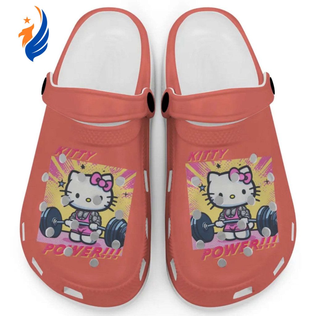 Gymer Hello Kitty Power Bright Salmon Clogs For Kids And Adults Gymer Hello Kitty Power Bright Salmon Clogs For Kids And Adults