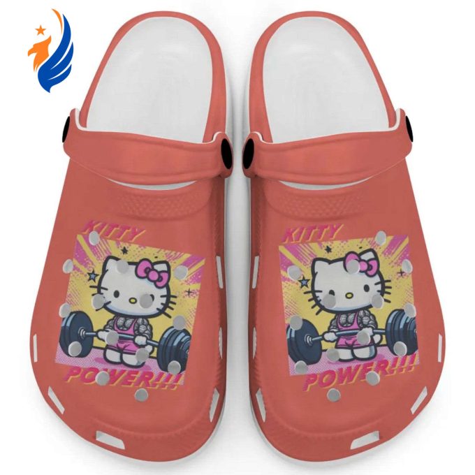 Gymer Hello Kitty Power Bright Salmon Clogs For Kids And Adults Gymer Hello Kitty Power Bright Salmon Clogs For Kids And Adults