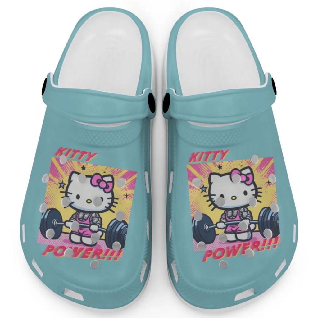 Gymer Hello Kitty Power Chalky Mint Clogs For Kids And Adults Gymer Hello Kitty Power Chalky Mint Clogs For Kids And Adults