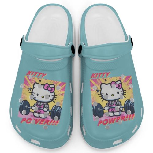 Gymer Hello Kitty Power Chalky Mint Clogs For Kids And Adults