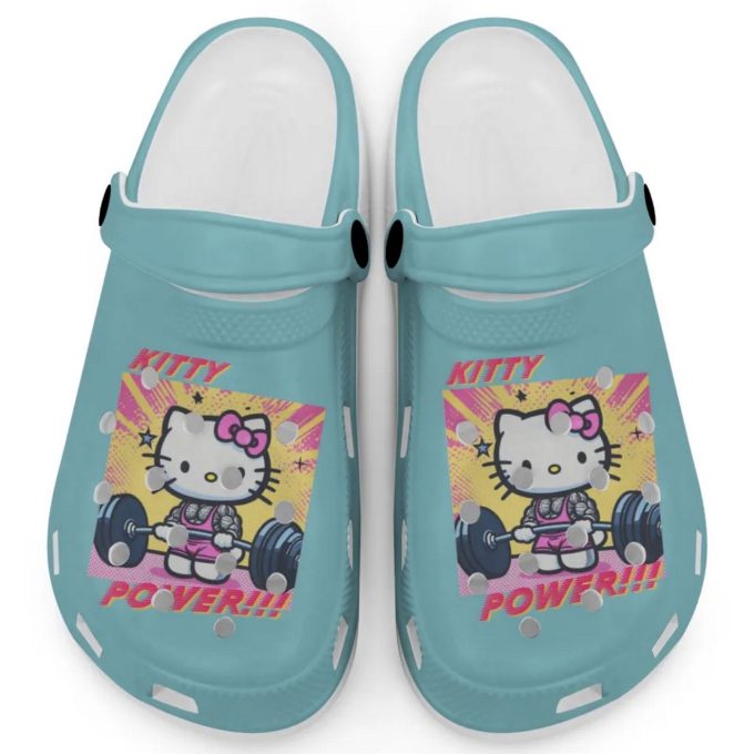 Gymer Hello Kitty Power Chalky Mint Clogs For Kids And Adults
