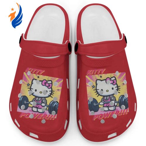 Gymer Hello Kitty Power Cranberry Clogs For Kids And Adults