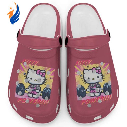 Gymer Hello Kitty Power Crimson Clogs For Kids And Adults
