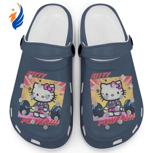 Gymer Hello Kitty Power Denim Clogs For Kids And Adults