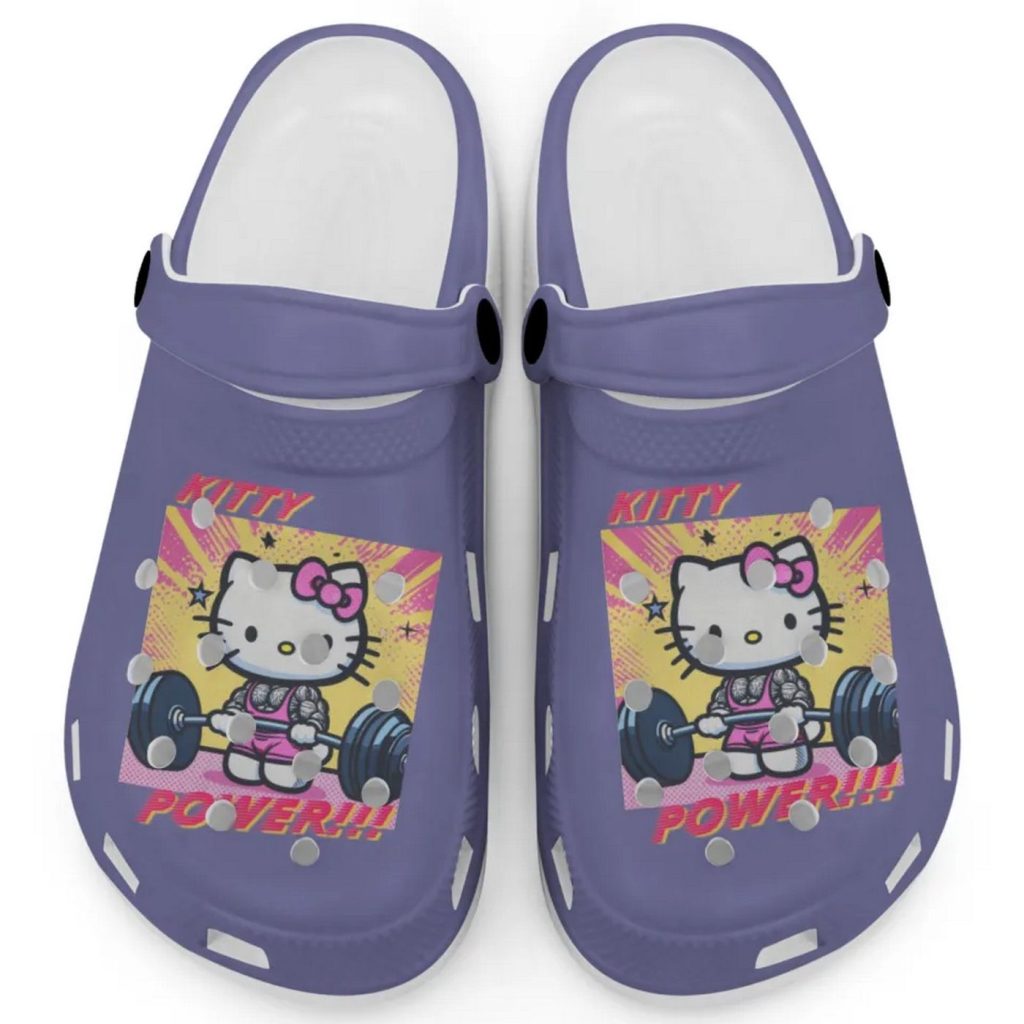 Gymer Hello Kitty Power Grape Clogs For Kids And Adults Gymer Hello Kitty Power Grape Clogs For Kids And Adults