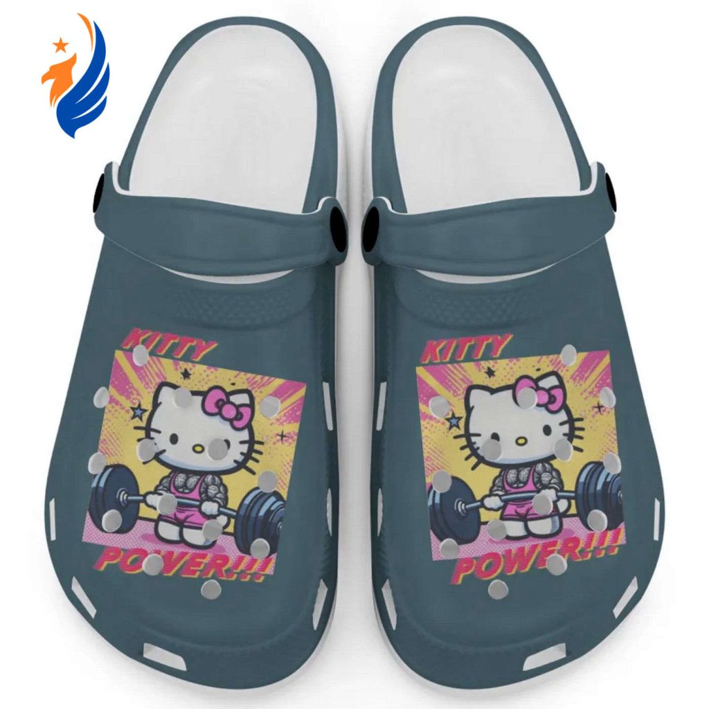 Gymer Hello Kitty Power Ice Blue Clogs For Kids And Adults Gymer Hello Kitty Power Ice Blue Clogs For Kids And Adults