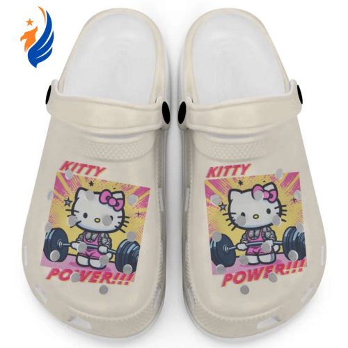 Gymer Hello Kitty Power Ivory Clogs For Kids And Adults