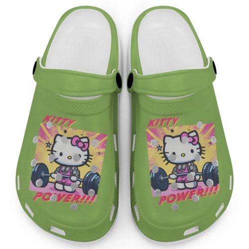 Gymer Hello Kitty Power Kiwi Clogs For Kids And Adults