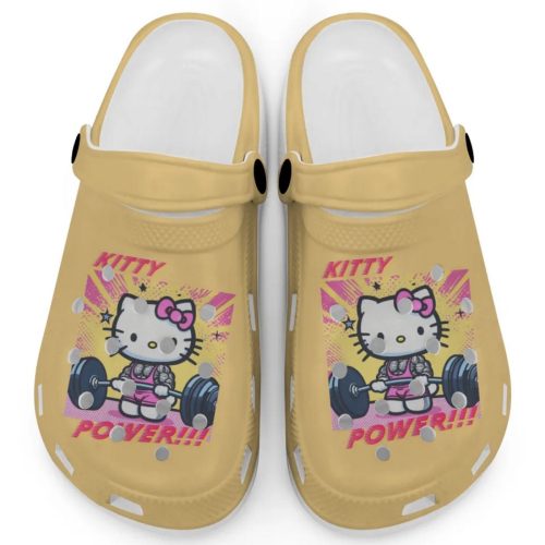 Gymer Hello Kitty Power Mustard Clogs For Kids And Adults