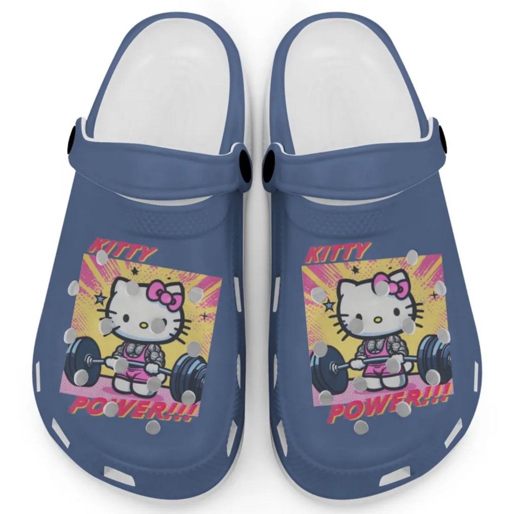 Gymer Hello Kitty Power Mystic Blue Clogs For Kids And Adults Gymer Hello Kitty Power Mystic Blue Clogs For Kids And Adults