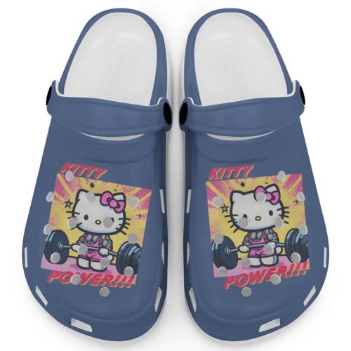 Gymer Hello Kitty Power Mystic Blue Clogs For Kids And Adults