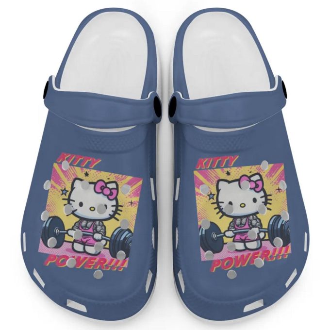 Gymer Hello Kitty Power Mystic Blue Clogs For Kids And Adults