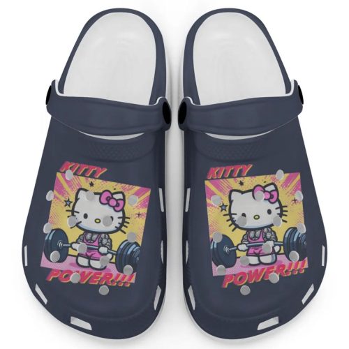 Gymer Hello Kitty Power Navy Clogs For Kids And Adults