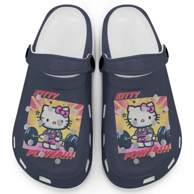Gymer Hello Kitty Power Navy Clogs For Kids And Adults