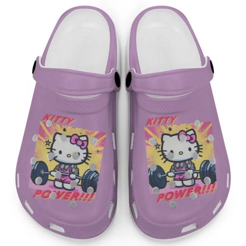 Gymer Hello Kitty Power Orchid Clogs For Kids And Adults