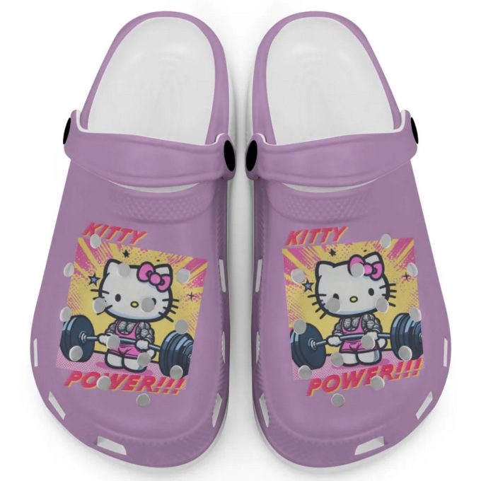 Gymer Hello Kitty Power Orchid Clogs For Kids And Adults