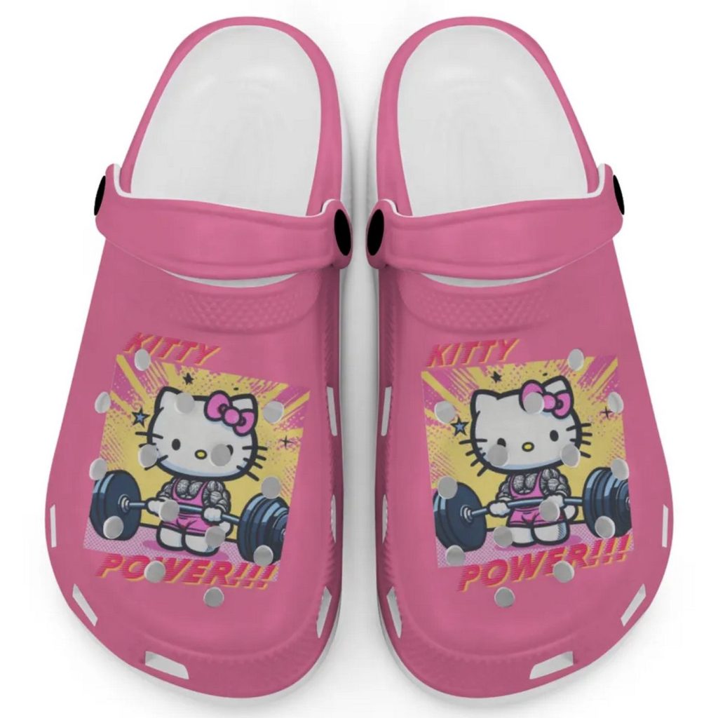 Gymer Hello Kitty Power Orchid Peony Clogs For Kids And Adults Gymer Hello Kitty Power Orchid Peony Clogs For Kids And Adults