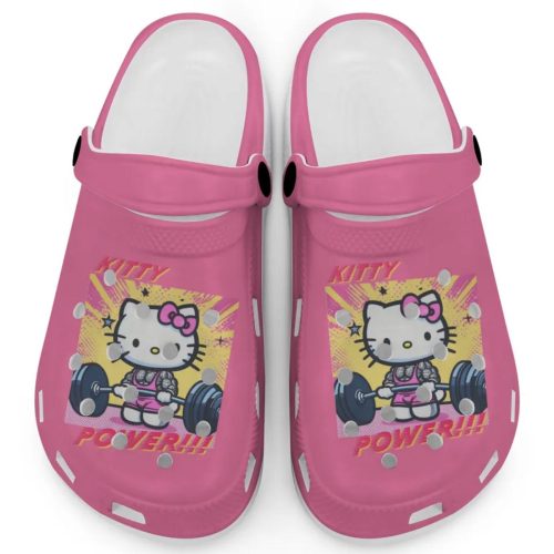 Gymer Hello Kitty Power Orchid Peony Clogs For Kids And Adults