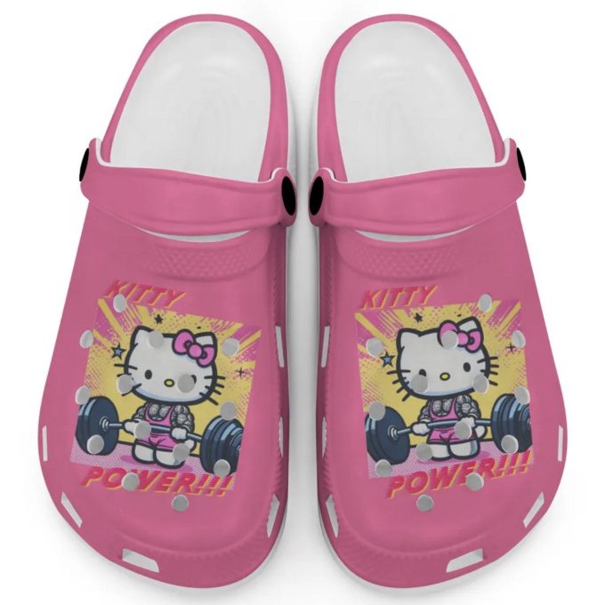 Gymer Hello Kitty Power Orchid Peony Clogs For Kids And Adults