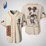 Custom Halloween Mickey Baseball Jersey Disney Mickey Mouse Shirt for Magic Kingdom