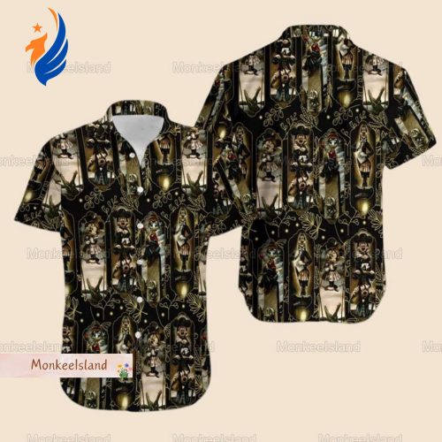 Spooky Halloween Hawaiian Shirt: Haunted Mansion Mickey and Friends Ghosts Horror Movie