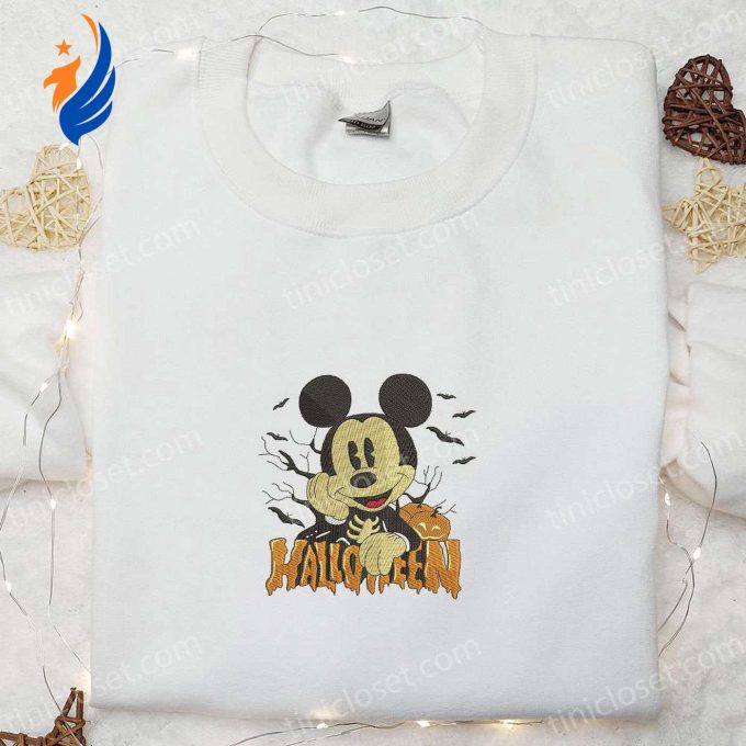Halloween Mickey Embroidered Hoodie Disney Sweatshirt Adorable Halloween Shirt Halloween Mickey Embroidered Hoodie Disney Sweatshirt Adorable Halloween Shirt