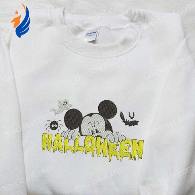 Spooky Halloween Mickey Embroidered Shirt Disney Sweatshirt & Hoodie – Adorable & Stylish! Spooky Halloween Mickey Embroidered Shirt Disney Sweatshirt & Hoodie – Adorable & Stylish!