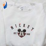 Halloween Mickey Est 1928 Embroidered Shirt Disney Halloween Gift for Family Halloween Mickey Est 1928 Embroidered Shirt Disney Halloween Gift for Family