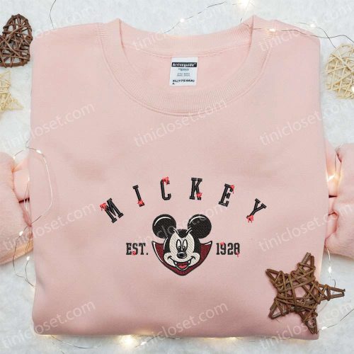 Disney Halloween Embroidered Shirt Halloween Mickey Est 1928 Best Family Gifts