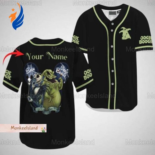 Custom Halloween Oogie Boogie Jersey – Nightmare Before Christmas Baseball Shirt Custom Halloween Oogie Boogie Jersey – Nightmare Before Christmas Baseball Shirt