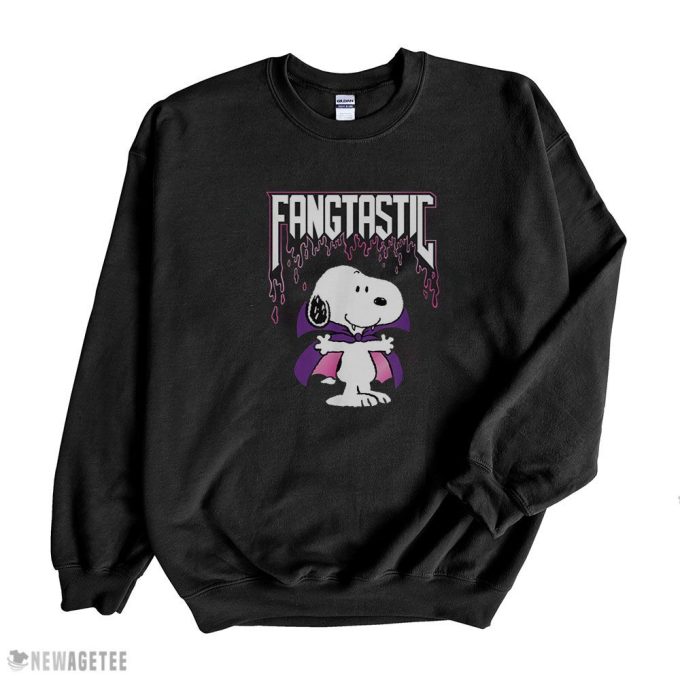 Halloween Snoopy Fangtastic Shirt: Spooky Peanuts Hoodie Long Sleeve & Tank Top