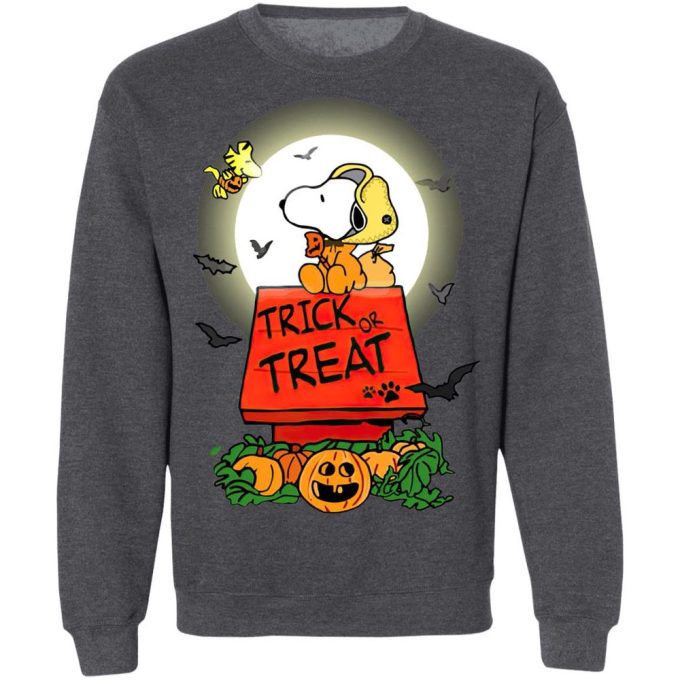 Halloween Trick or Treat Pumpkin Woodstock and Snoopy T-Shirt: Fun and Spooky Costume for All Ages! Halloween Trick or Treat Pumpkin Woodstock and Snoopy T-Shirt: Fun and Spooky Costume for All Ages!