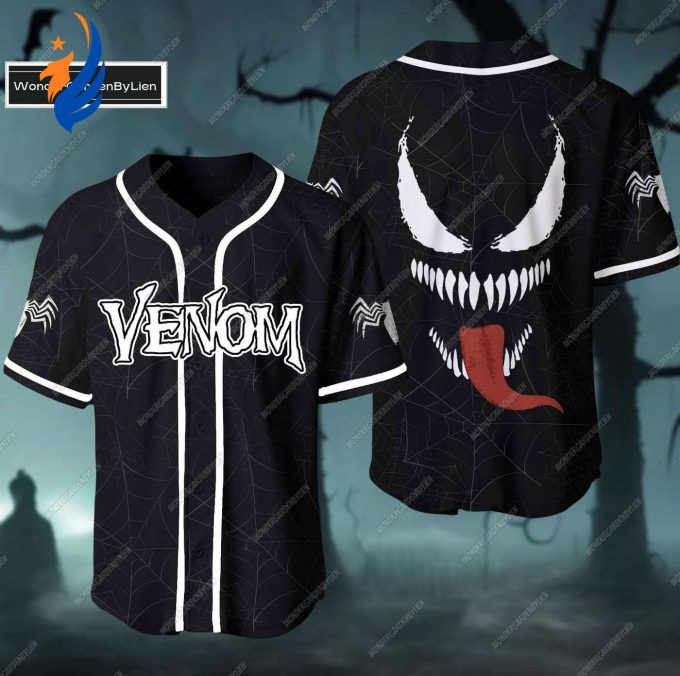 Custom Venom Horror Baseball Jersey – Halloween Tee for Kids & Adults Marvel Superhero Shirt Custom Venom Horror Baseball Jersey – Halloween Tee for Kids & Adults Marvel Superhero Shirt