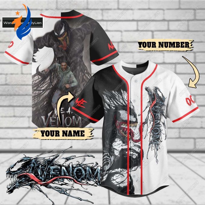 Custom Halloween Venom Shirt: Personalized Cosplay Jersey Horror Movie Baseball Tee Marvel Venom Button Shirt & More! Custom Halloween Venom Shirt: Personalized Cosplay Jersey Horror Movie Baseball Tee Marvel Venom Button Shirt & More!